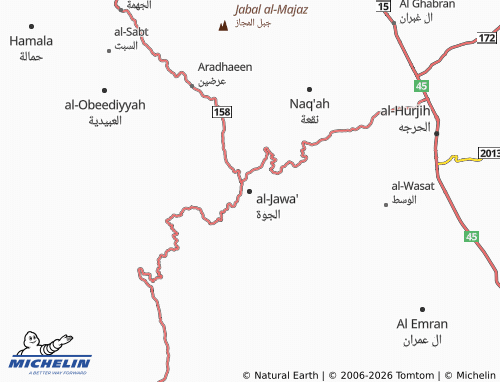 MICHELIN-Landkarte al-Jawa - ViaMichelin
