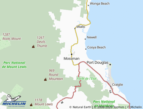 Mappa MICHELIN Mossman - ViaMichelin