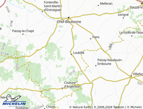 Mappa MICHELIN Loubillé - ViaMichelin