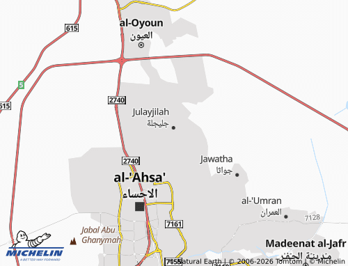 MICHELIN-Landkarte al-Qadisiyyah - ViaMichelin