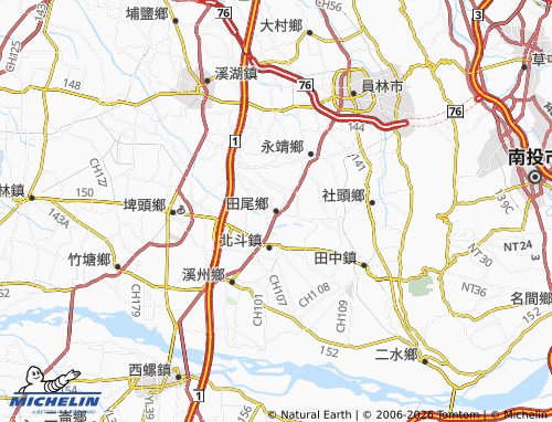 MICHELIN Tianwei Township map - ViaMichelin