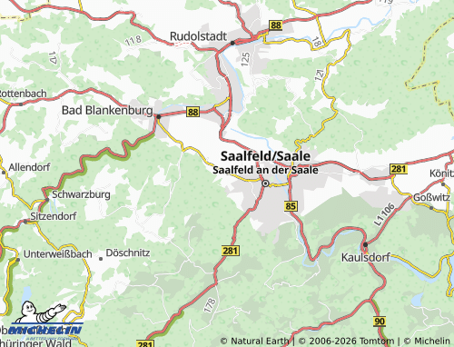 MICHELIN Beulwitz map - ViaMichelin