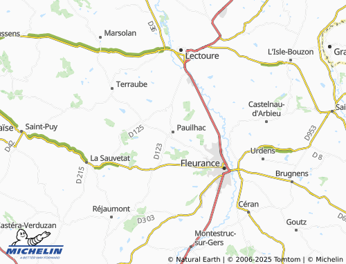 MICHELIN Pauilhac map - ViaMichelin