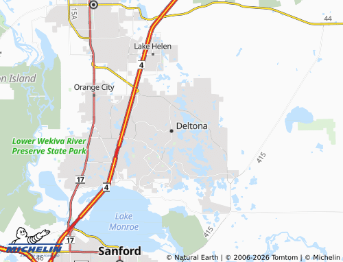 Mapa MICHELIN Deltona - ViaMichelin