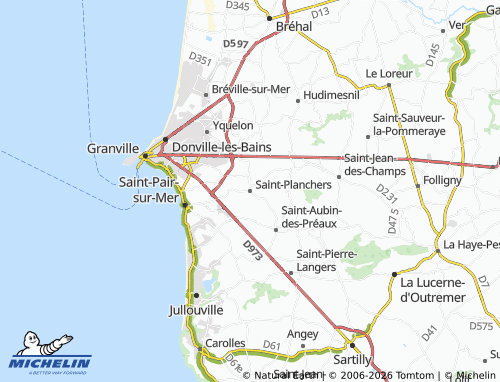 Mappa MICHELIN Saint-Planchers - ViaMichelin