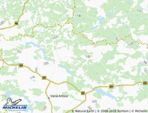 Mappa MICHELIN Urvaste - ViaMichelin