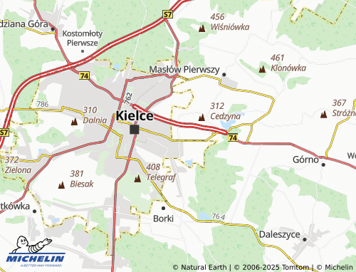MICHELIN Domaszowice map - ViaMichelin