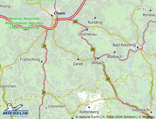 MICHELIN Zandt map - ViaMichelin