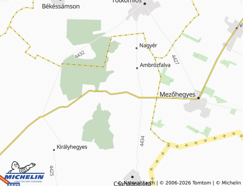 Mapa MICHELIN Csanádalberti - ViaMichelin