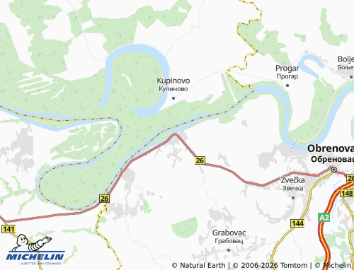 Carte MICHELIN Skela - ViaMichelin