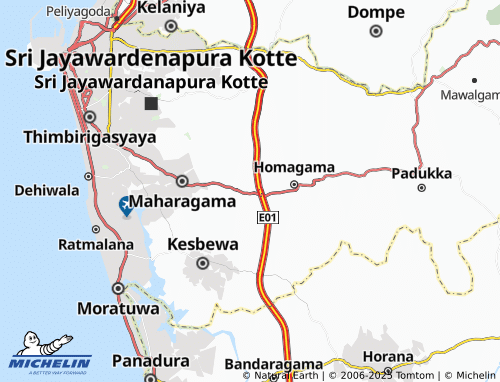 MICHELIN Makumbura North map - ViaMichelin