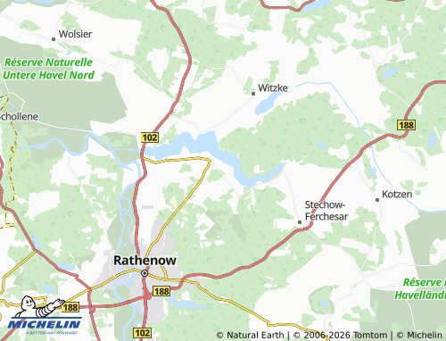 MICHELIN Semlin-Ausbau map - ViaMichelin