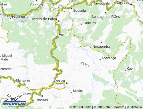 Carte MICHELIN Vale de Jorge - ViaMichelin