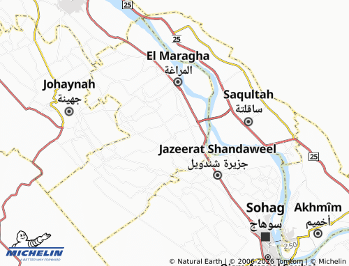 Mappa MICHELIN Shandaweel - ViaMichelin