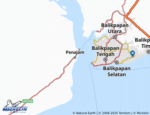 MICHELIN Penajam map - ViaMichelin