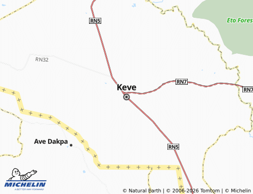 MICHELIN-Landkarte Keve - ViaMichelin