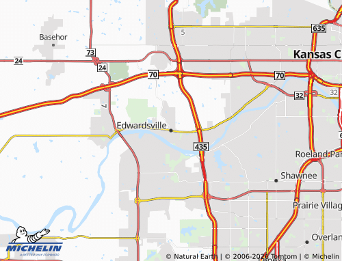 Carte MICHELIN Edwardsville - ViaMichelin