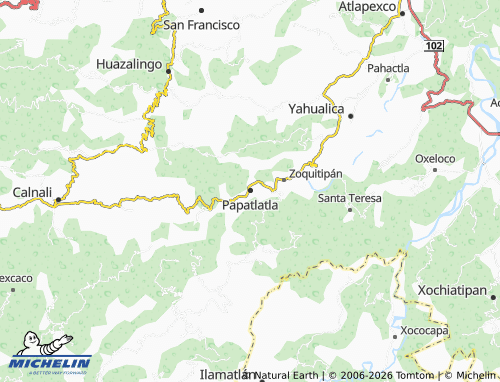 Carte MICHELIN Papatlatla - ViaMichelin