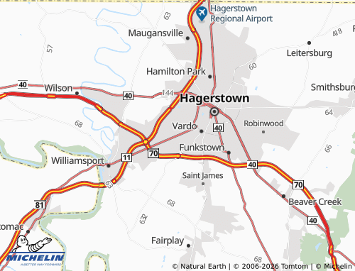 Kaart MICHELIN Halfway - ViaMichelin