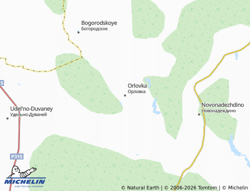 MICHELIN-Landkarte Orlovka - ViaMichelin
