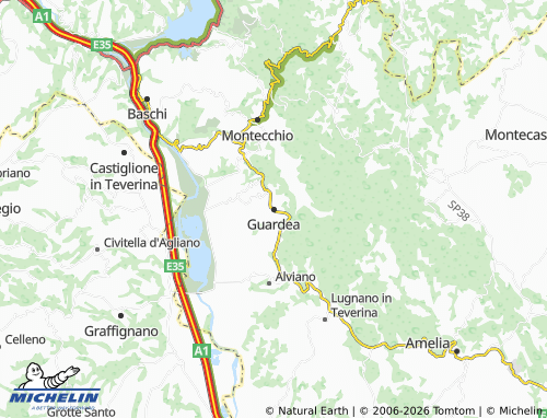 Kaart MICHELIN Guardea - ViaMichelin