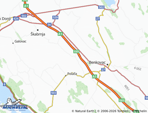 MICHELIN-Landkarte Raštević - ViaMichelin