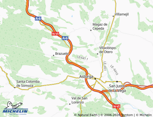 MICHELIN Requejo de Pradorrey map - ViaMichelin