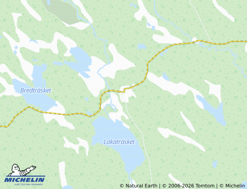 MICHELIN Lakaträsk map - ViaMichelin