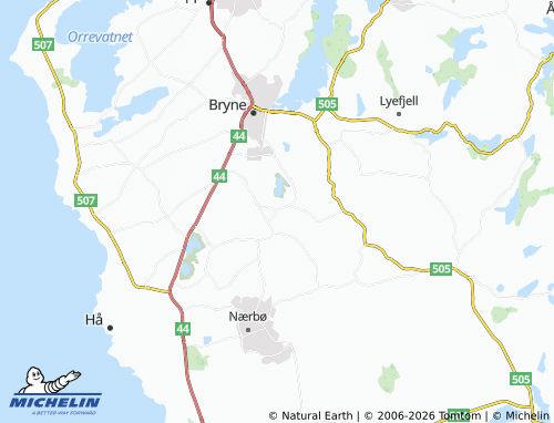 MICHELIN Hognestad map - ViaMichelin