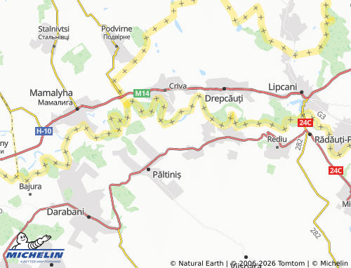 Mappa MICHELIN Cuzlău - ViaMichelin
