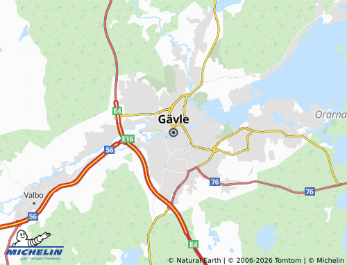 MICHELIN-Landkarte Gävle - ViaMichelin