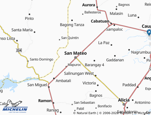 Mapa MICHELIN San Mateo - ViaMichelin