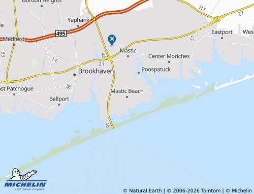 Mapa MICHELIN Mastic Beach - ViaMichelin