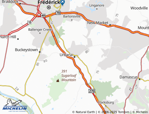 MICHELIN Urbana map - ViaMichelin