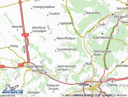 MICHELIN Le Beau-Puits map - ViaMichelin