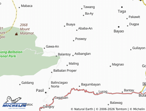 MICHELIN Asibanglan map - ViaMichelin