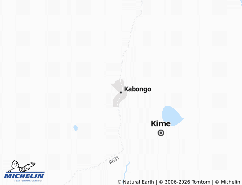 MICHELIN Kabongo map - ViaMichelin