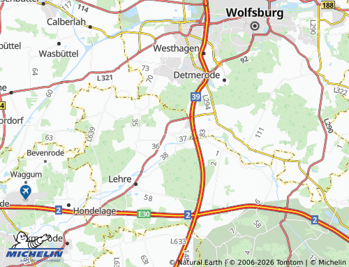 MICHELIN Flechtorf map - ViaMichelin