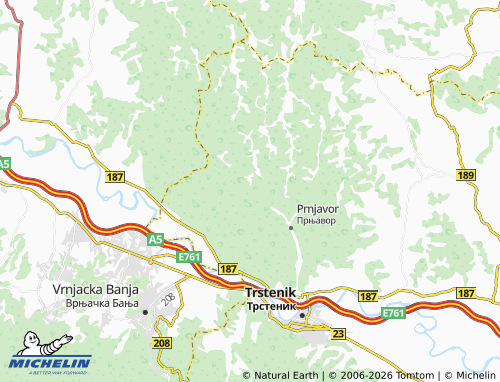 Mapa MICHELIN Planinica - ViaMichelin