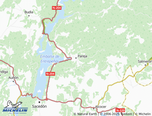 MICHELIN Pareja map - ViaMichelin