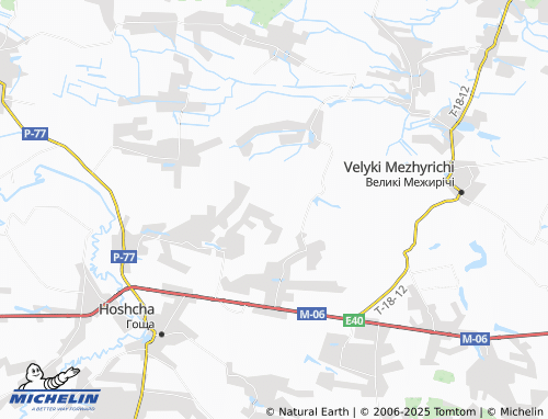 MICHELIN Druzhne map - ViaMichelin
