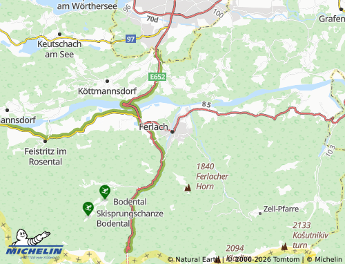MICHELIN-Landkarte Ferlach - ViaMichelin