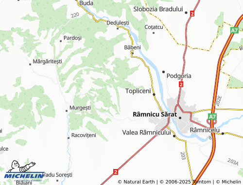 MICHELIN Zăplazi map - ViaMichelin