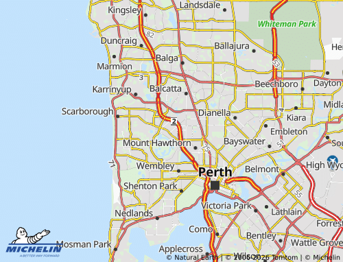 Mapa MICHELIN Osborne Park - ViaMichelin