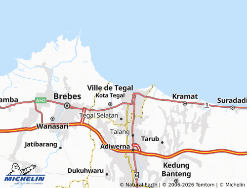 Carte MICHELIN Tegalsari - ViaMichelin