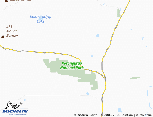 MICHELIN Porongurup map - ViaMichelin