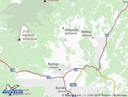MICHELIN Godlevo map - ViaMichelin