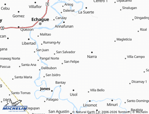 MICHELIN Caniguing map - ViaMichelin