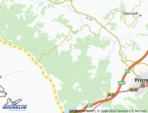 Carte MICHELIN Lubizhdë e Hasit - ViaMichelin