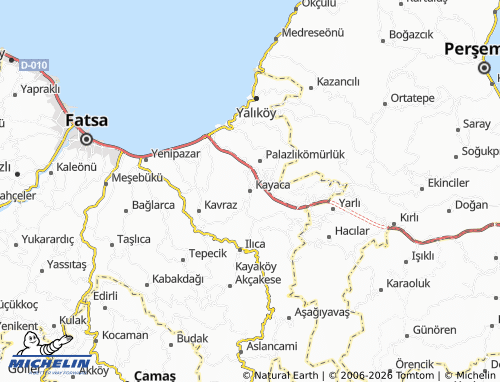 Kaart MICHELIN Kayaca - ViaMichelin